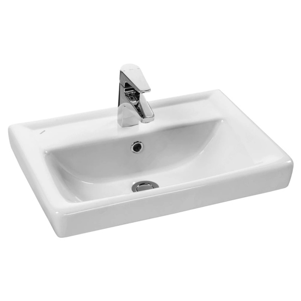 Умывальник меб Тигода 55 2/вел 1/отв мини б/к Santek 1.WH30.2.127