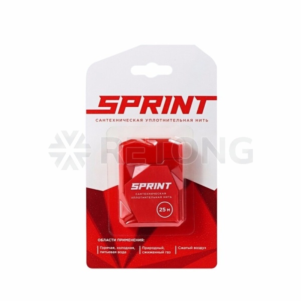 Нить уплотнит 25м вода, газ в блистере SPRINT 04065