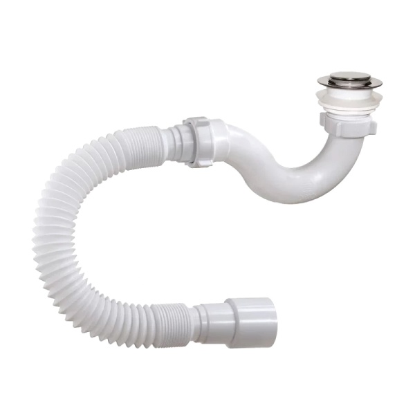 Сифон д/поддона труб 1 1/2"x40 гофр 40х40/50 клик-клак Орио АР-20589