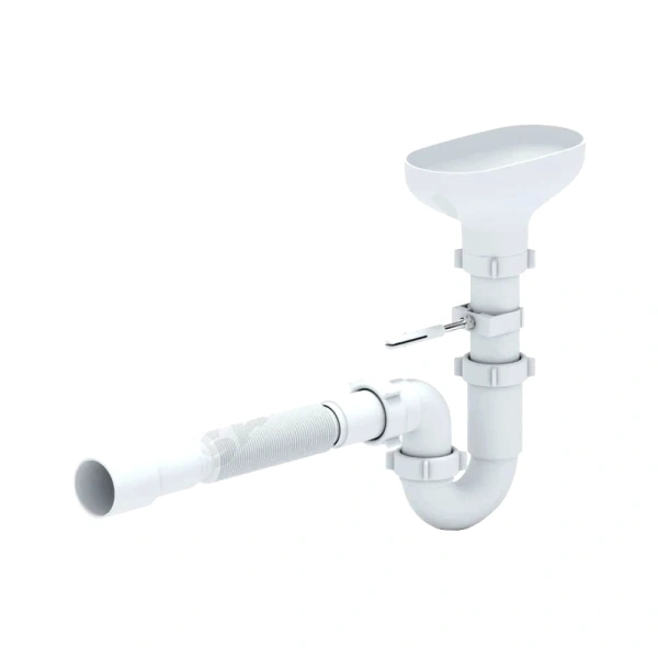 Сифон труб разрыв струи 1 1/2"x40 гофр 40х40/50 вып/воронка АНИ Пласт DR0115