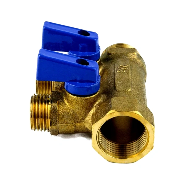Коллектор лат шар/к син 3/4" м/р 3в 1/2" н/р 35мм Aquasfera 9025-02
