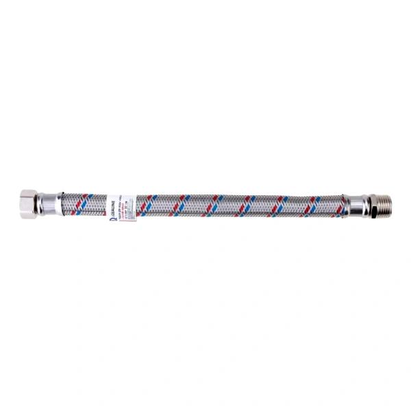 Подводка гибкая д/воды нерж М1/2"-Н1/2" 0.8м лат/г dвн13 ГИГАНТ AQUALINE 04942