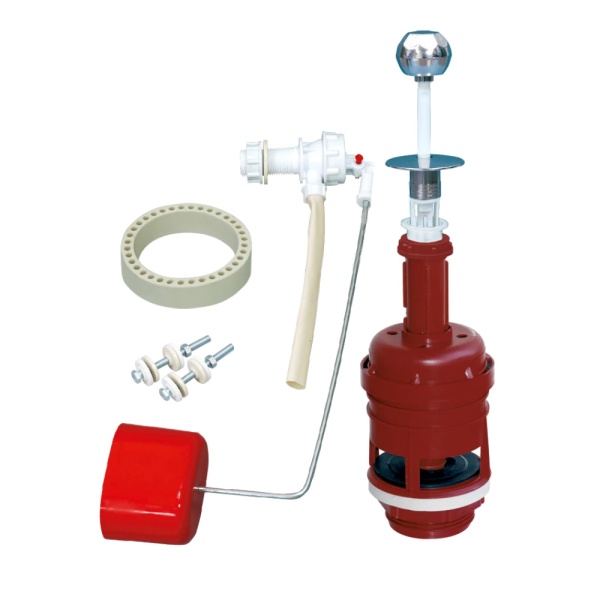 Арматура д/бачка набор 1/2" мемб пл/ш б/под хр шток РБМ АС-2.1М