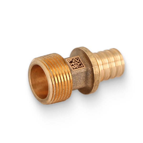 Муфта PE-X бр аксиал Дн20х3/4" НР RX+ Рехау 14563153001