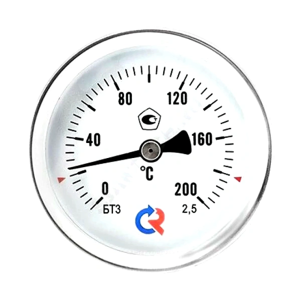 Термометр биметалл БТ-31.211 100С Дк63 L=100 G1/2" осев Росма 00000002405
