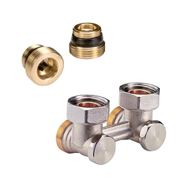 Узел ниж/п Ду15 Ру10 1/2x3/4" ЕК угл в/к двухтр Giacomini R388X012