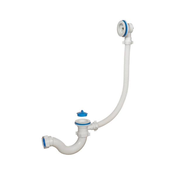 Сифон д/ванны труб проб 1 1/2"x40 пласт/сетка Орио А-7008