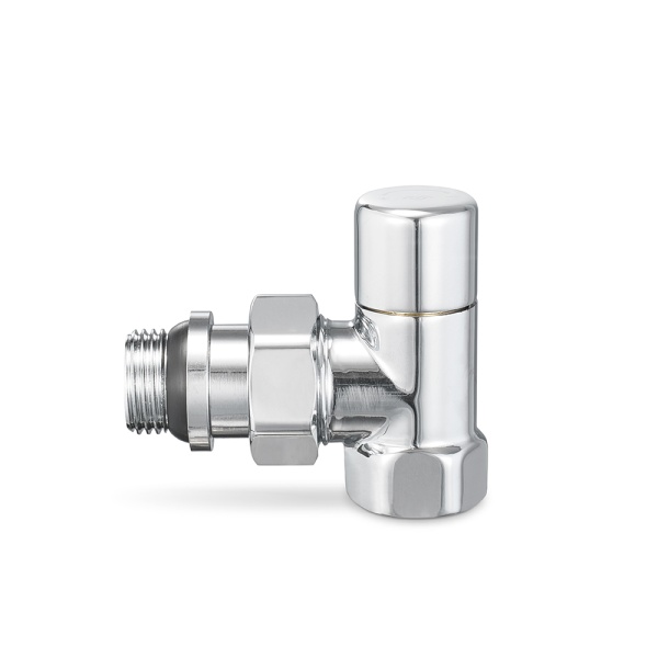 Радиаторный клапан ручной регулировки Varmega VMDV01-410404, 1/2" ВР-НР, угловой, хромированный