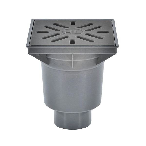 Трап нерег верт/вып гидр/затв Дн110 чуг/реш 226х226 PERFEKT HL HL606W/1