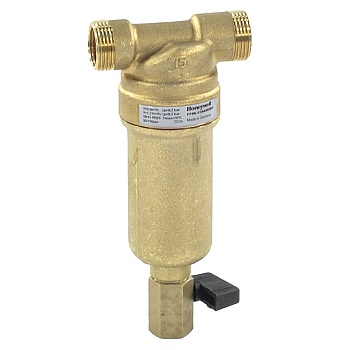 Фильтр T-обр лат Ду15 Ру25 р/р сл кран Honeywell FF06-1/2"AAM