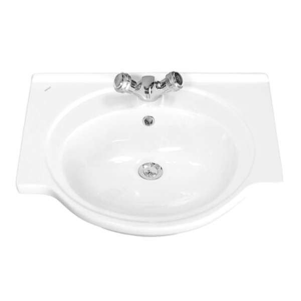 Умывальник меб Сатурн 60 3/вел 1/отв б/к Santeri 1.3121.1.S00.11B.0