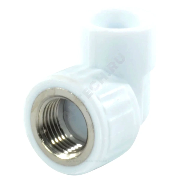 Угольник PP-R бел комб Дн25х1/2" ВР VALFEX 10125125