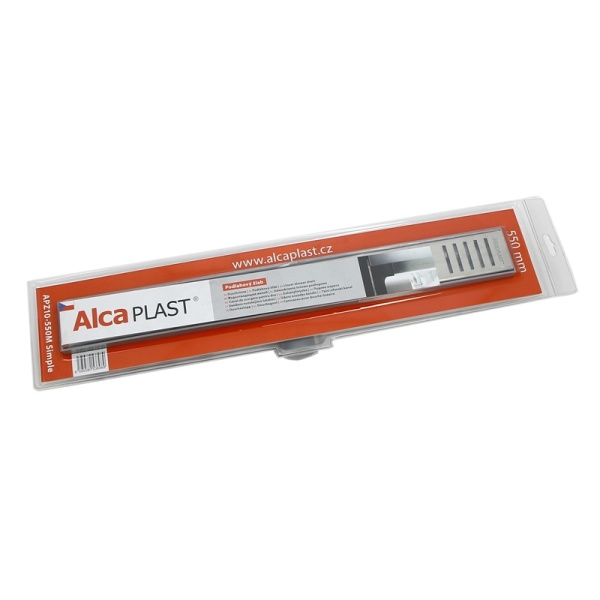 Лоток душев гор/вып комб/з Дн40 550х60 нж/реш мат Alca AG100401550