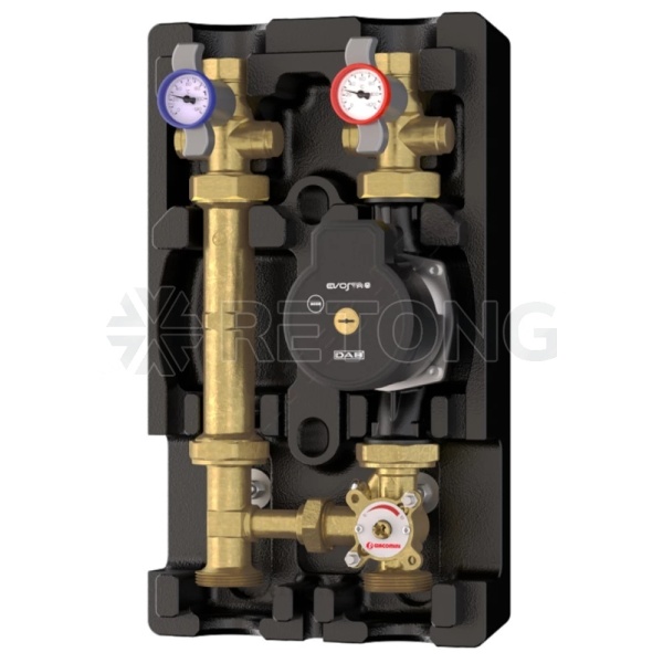 Группа насос Ду25 R586 с/смес DAB EVOSTA2 70/180 Giacomini R586RY103