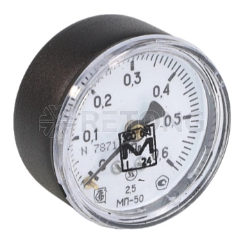 Манометр осев МП-50 0-0,6МПаДк50 G1/4" ст ЗТП Минск