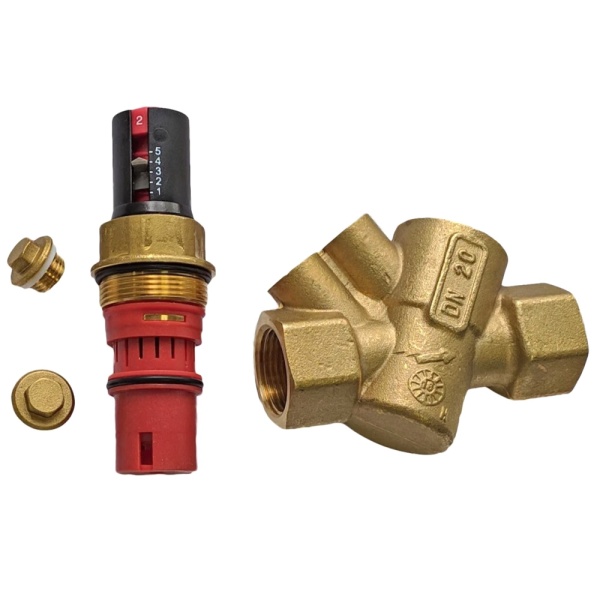 Клапан баланс авт лат R206A Ду20 Ру25 м/м Giacomini R206ANY014