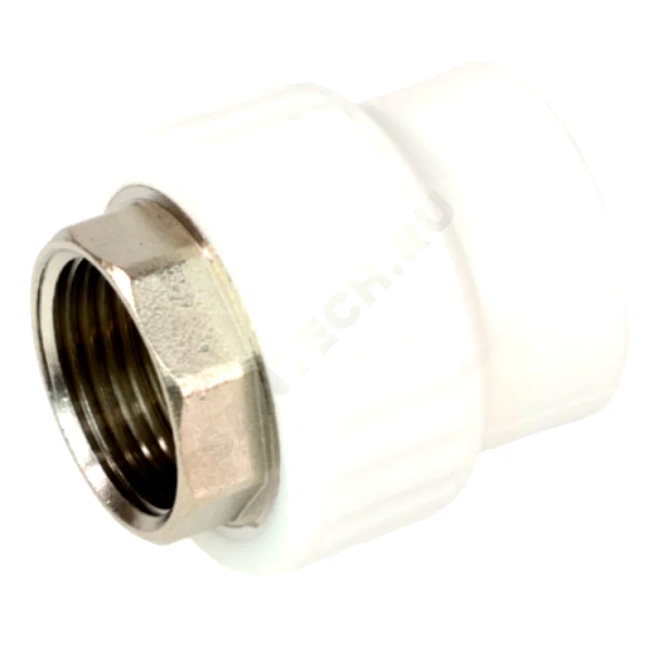 Муфта PP-R бел комб Дн75х2 1/2" ВР п/ключ VALFEX 10134075