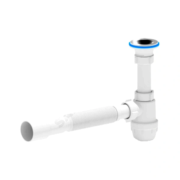 Сифон умыв бут 1 1/4"x32 гофр 32х40/50 нерж/сетка АНИ Юнг АНИ Пласт BM1016