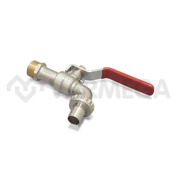 Кран шаровый водоразборный со штуцером Varmega Classico VM02802 3/4", НР-штуцер, ручка-рычаг