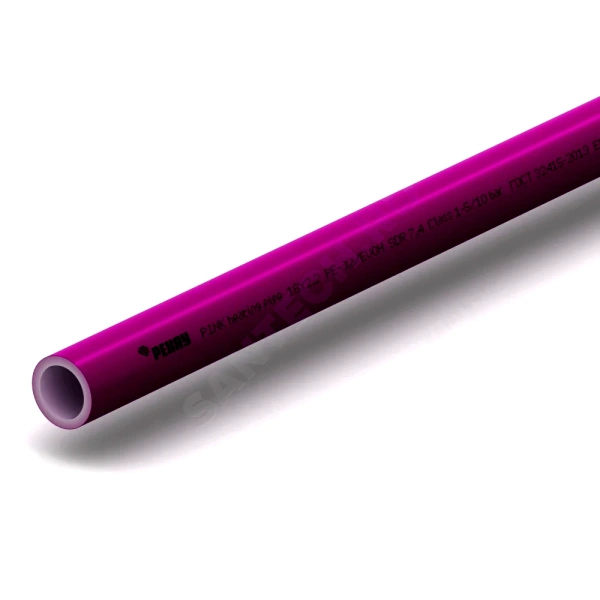 Труба PE-Xa/EVOH pink Дн20х2,8 Ру10 Т95C 120м Рехау 11360523120