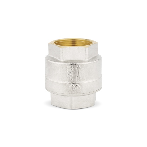 Обратный клапан Varmega VM04805, 1 1/2" ВР, с металлическим седлом, никелированный