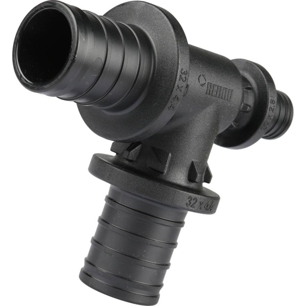 Тройник PE-X PPSU аксиал Дн32х32х20 перех RAUTITAN PX Rehau 11600741001