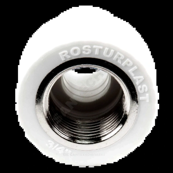 Муфта PP-R бел комб Дн25х3/4" ВР РосТурПласт 10655