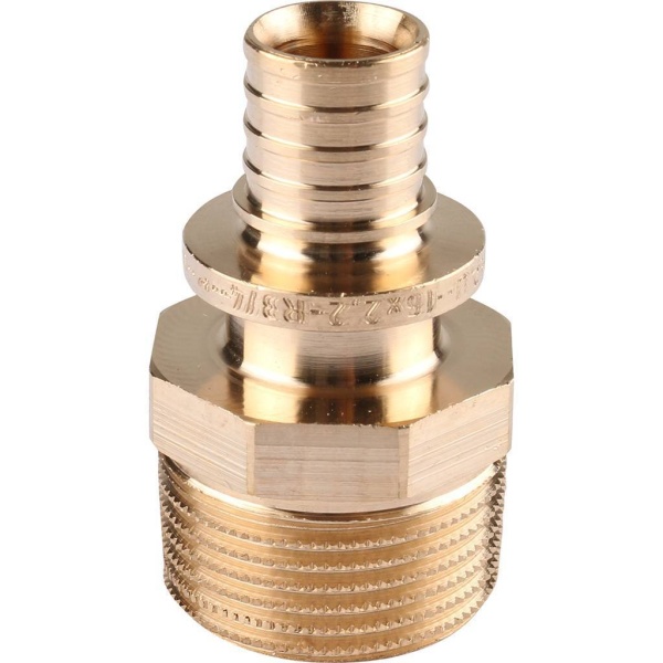 Муфта PE-X бр аксиал Дн16х3/4" НР RAUTITAN RX+ Rehau 14563121001