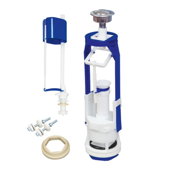 Арматура д/бачка набор 1/2" пл/ш н/под хр кноп 1реж РБМ АС-17.2 М