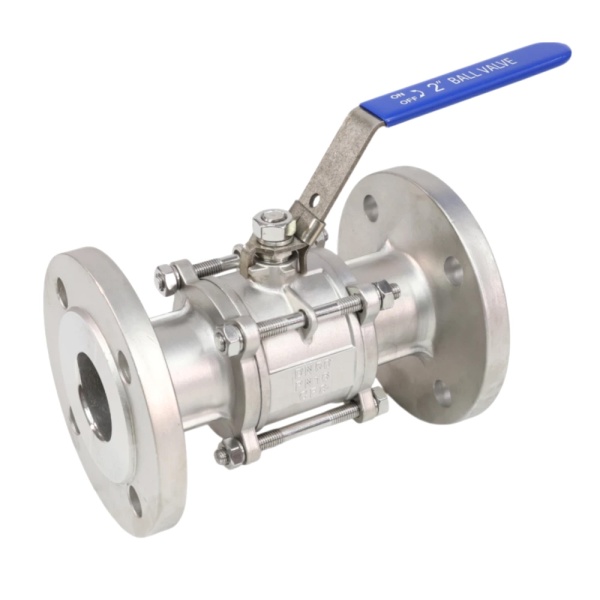 Кран шар SS304 4131H 3-х сост Ду50 Ру16 фл полн Benarmo