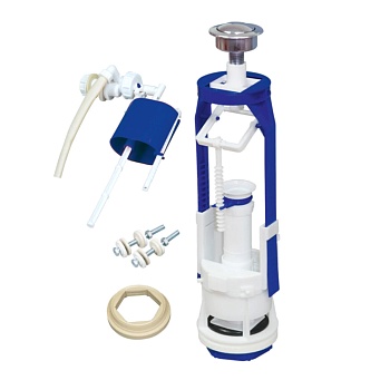 Арматура д/бачка набор 1/2" пл/ш б/под хр кноп 1реж РБМ АС-16.2 М