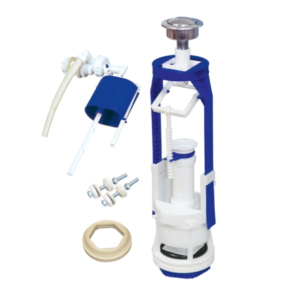 Арматура д/бачка набор 1/2" пл/ш б/под хр кноп 1реж РБМ АС-16.2 М