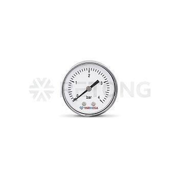 Манометр аксиальный Varmega VMMT08-500402, диаметр 50 мм, 4 бар, 1/4"