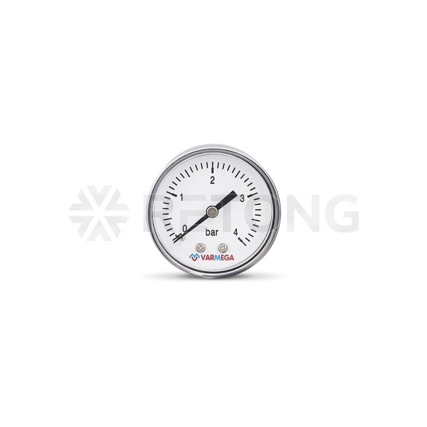 Манометр аксиальный Varmega VMMT08-500402, диаметр 50 мм, 4 бар, 1/4"