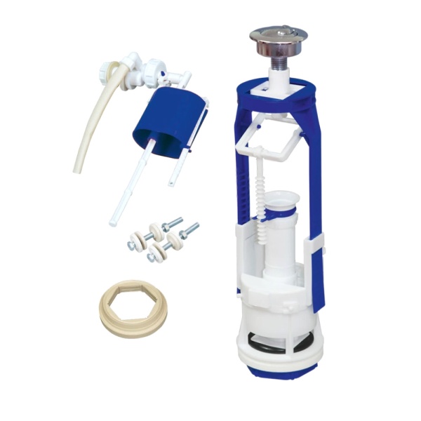 Арматура д/бачка набор 1/2" пл/ш б/под хр кноп стоп РБМ АС-16.3М