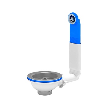 Выпуск мойки ж/пер 3 1/2" нерж/сетка АНИ Пласт N320