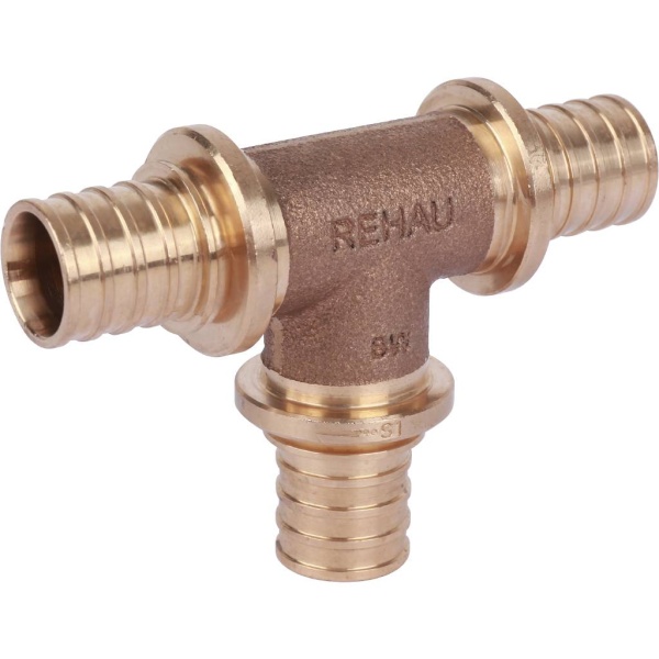 Тройник PE-X бр аксиал Дн20х20х20 PLATINUM RX Rehau 13777261001