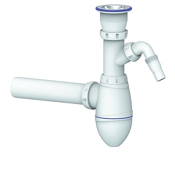 Сифон умыв бут 1 1/2"x40 пр/тр 40 отв нерж/сетка Unicorn A310V