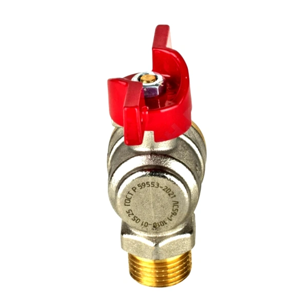 Кран шар лат 1010 Euro нк Ду15 Ру40 р/р полн угл баб Aquasfera 1010-01 .