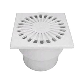 Трап нерег верт/вып гидр/затв Дн110 пласт/реш 150х150 РосТурПласт 36583