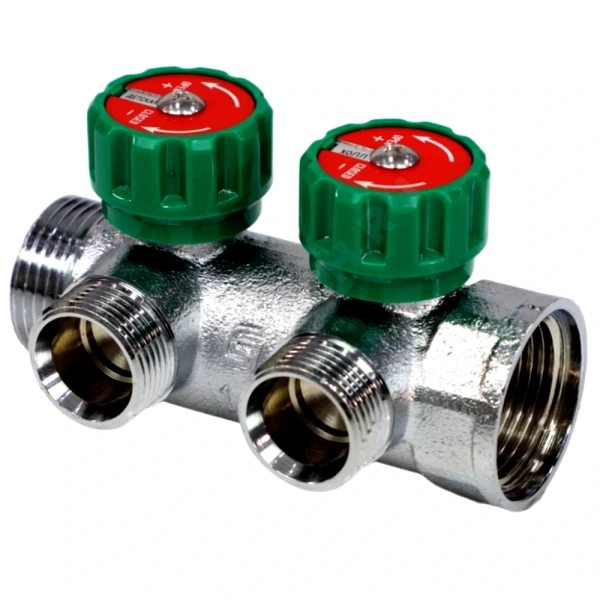 Коллектор лат клап рег 1" м/р 2в 3/4" ЕК н/р 45мм M111 SantechSystems