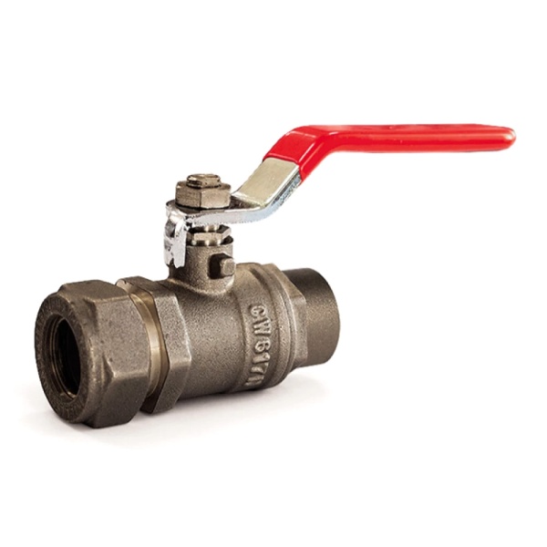 Кран шар лат Ду15х1/2" Ру50 м/обж рыч STAHLMANN SVLF1501/2NEF