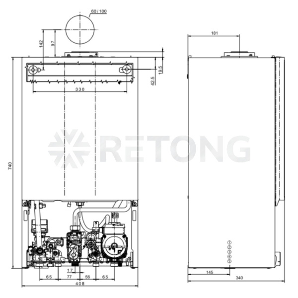 Котел газ наст 1/конт 24кВт CGG-3-24 Wolf 8615980