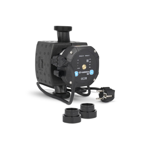 Насос энергоэффективный Varmega VMCP03 2E 25/80 180, VMCP03-25801803, с гайками и термоизоляцией