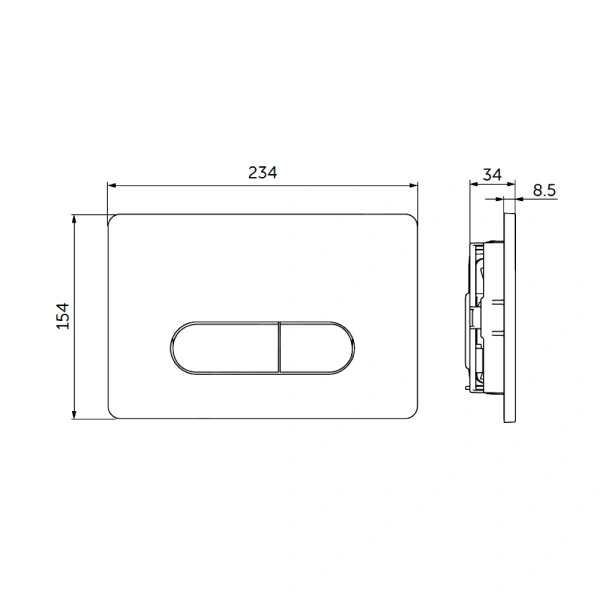 Кнопка д/инст мех хр гл OLEAS M1 Ideal Standard R0115AA