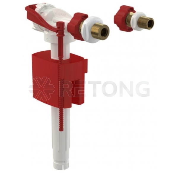 Арматура д/бачка налив 3/8" и 1/2" лат/ш б/под Alca A160UNI