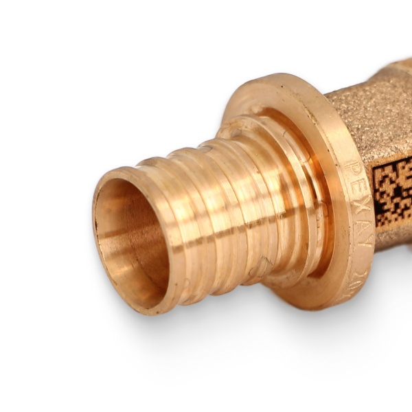 Муфта PE-X бр аксиал Дн20х1/2" НР RX+ Рехау 14563143001