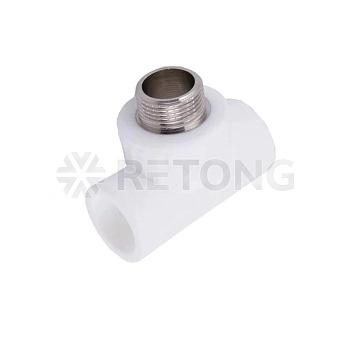Тройник PP-R бел комб Дн25х3/4" НР PRO VALFEX 10128025-PRO