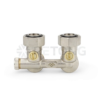 Узел нижнего подключения Varmega VM13801 3/4"EKх3/4"EK НР-ВР, угловой, для однотрубных систем