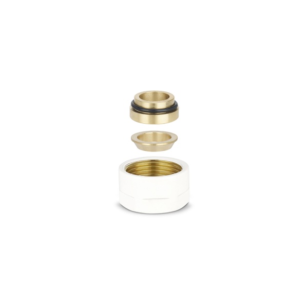 Резьбозажимное соединение (фитинг евроконус) Varmega VMDV30-101515, 3/4"EK для медной трубки белый